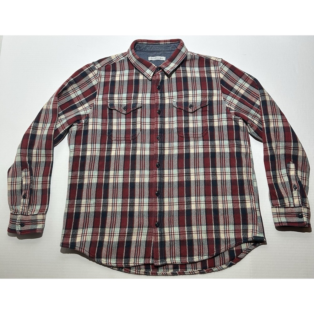 Outerknown Blanket Shirt Outdoor Plaid Size XL Long Sleeve Organic Cotton EUC